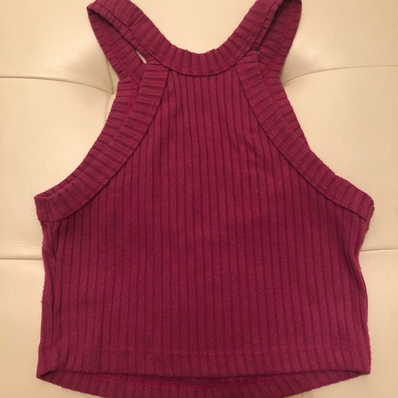 urban outfitters purple/pink crop top - Picture 4 of 5